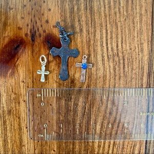Assorted Cross Pendants / Charms (set of 3)